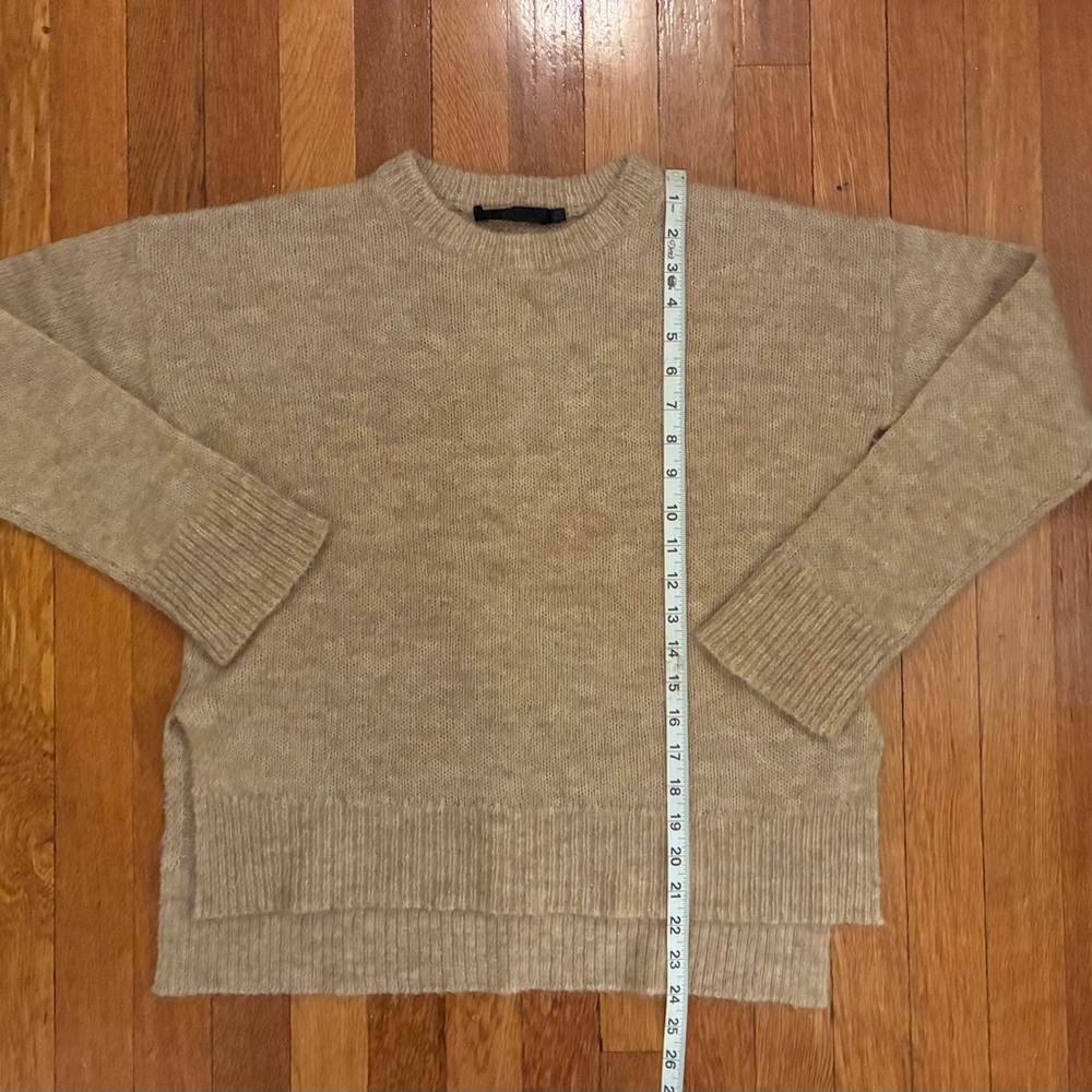 Jenny Kayne Alpaca Wool Boyfriend Sweater in Oatmeal-XS - Picture 4 of 12